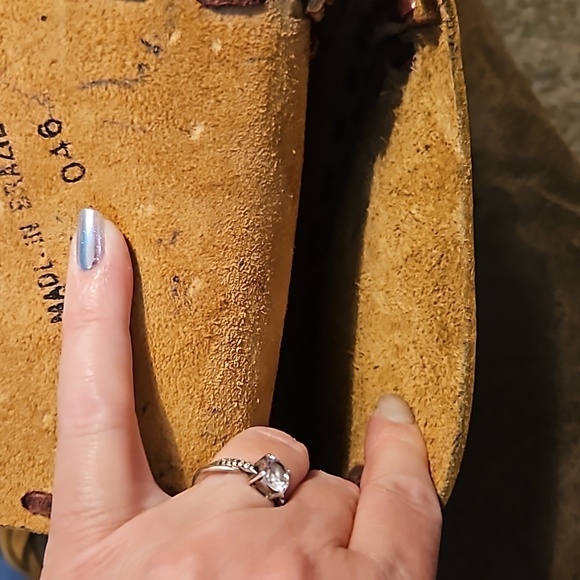 VTG 1970s Brazilian Leather Rustic Boho Braided Strap Saddle Bag - Picture 10 of 10